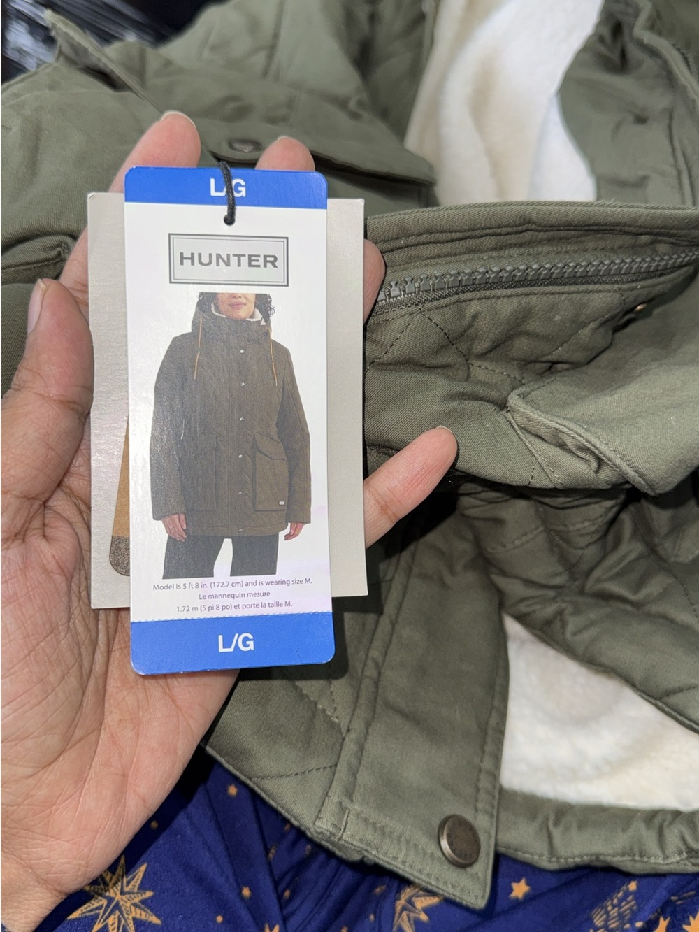 Hunter Men's Olive Green Parka Jacket